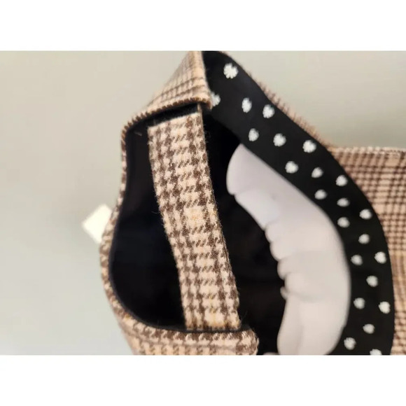 NWT Lele Sadoughi Embellished Baseball Cap One Size Adjustable Plaid - Picture 6 of 10